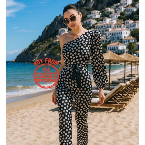 MANGO Asymmetrical Jumpsuit NWT - Picture 3 of 16